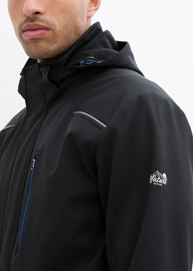 Blouson softshell à capuche • noir-bleu arctique • product-page.page-title-suffix