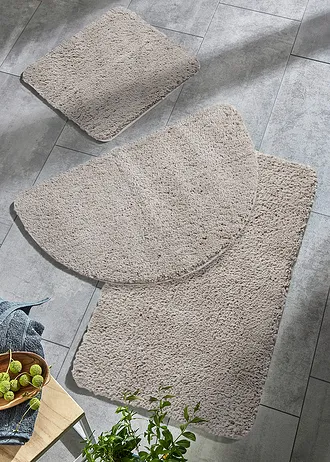 Covoraș de baie cu fir lung, pufos • gri • magazin bonprix