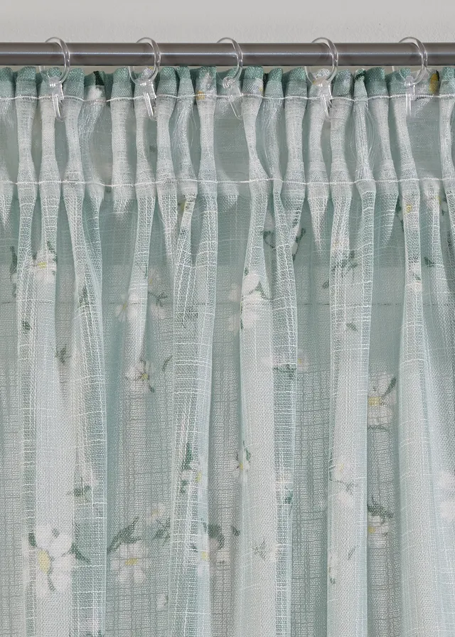 Panneau (1 pce.) à motif floral contenant du polyester recyclé • vert tilleul/blanc • product-page.page-title-suffix