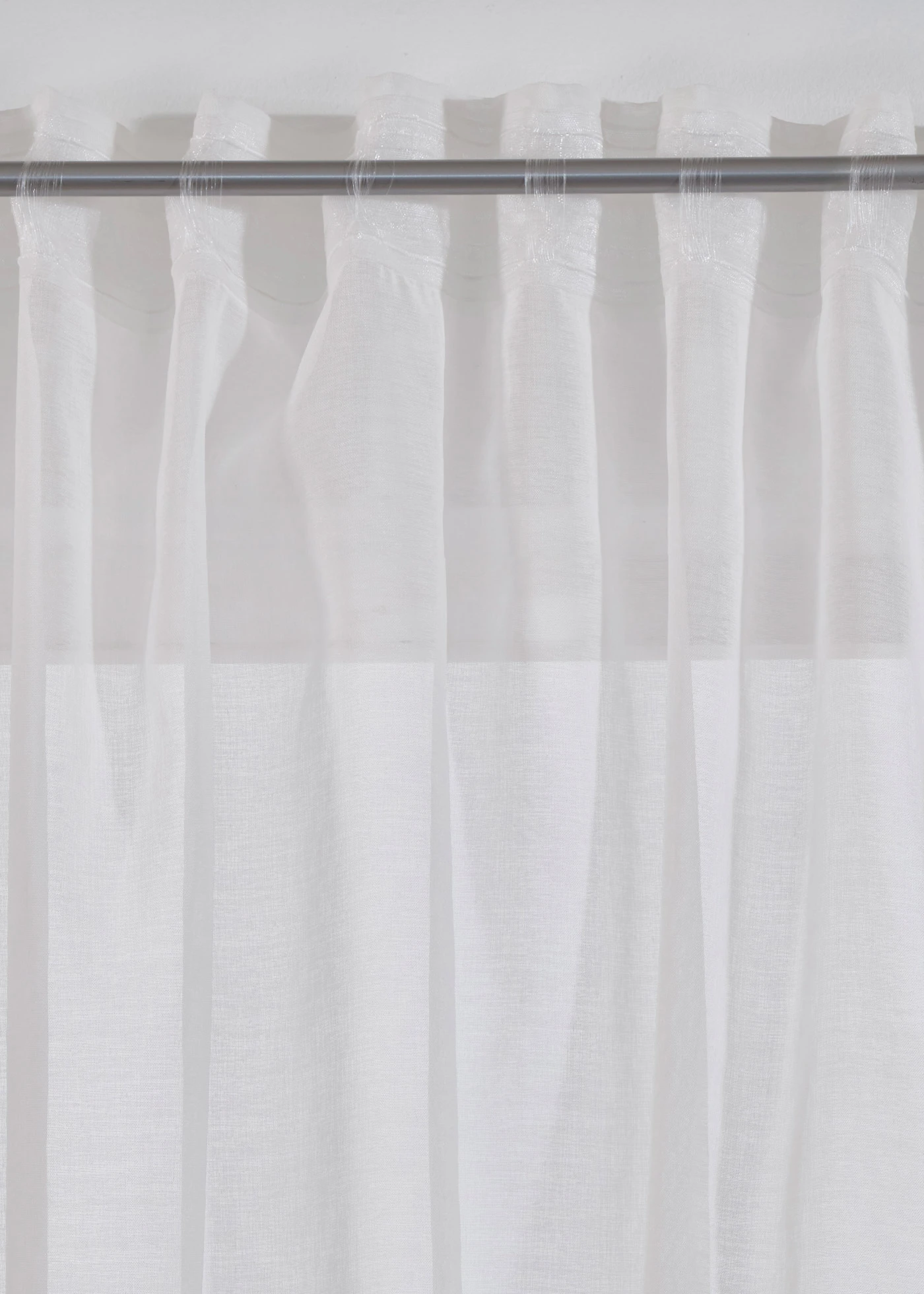 Transparant gordijn met bloemenprint (1 stuk) • wit-rood • bonprix online shop