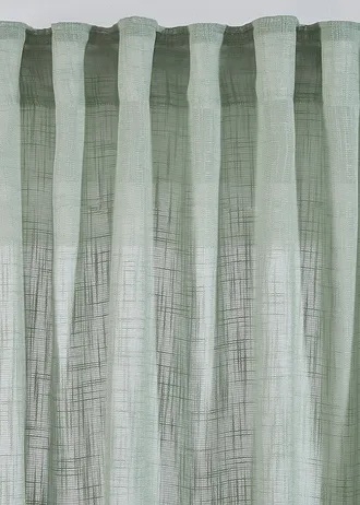 Gordijn met structuur (2 stuks) • soft groen • bonprix online shop