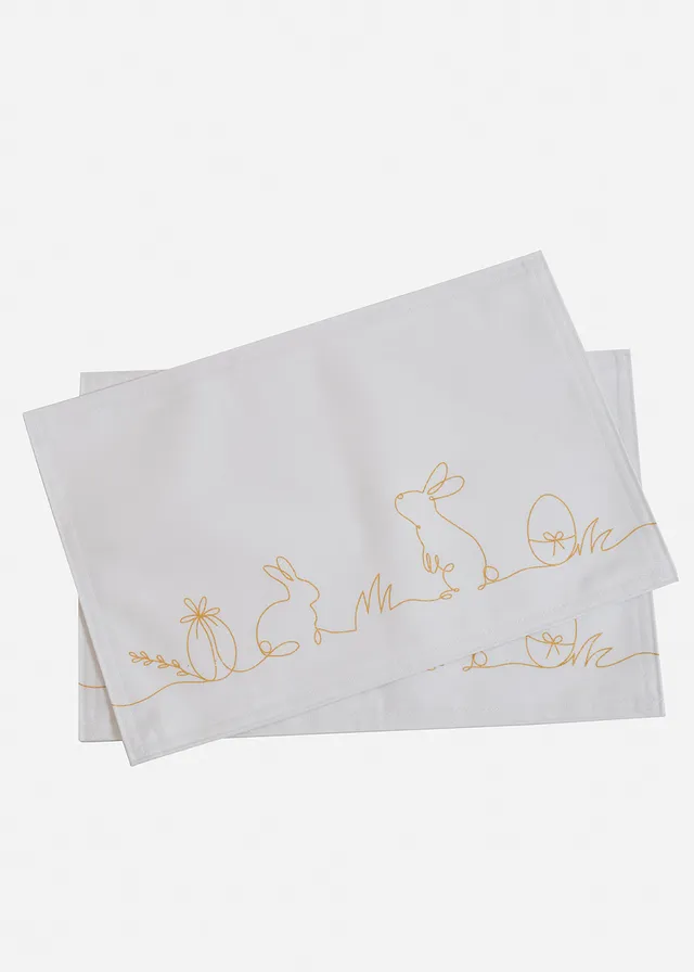 Set de masă cu imprimeu iepurași (set/2 buc.)