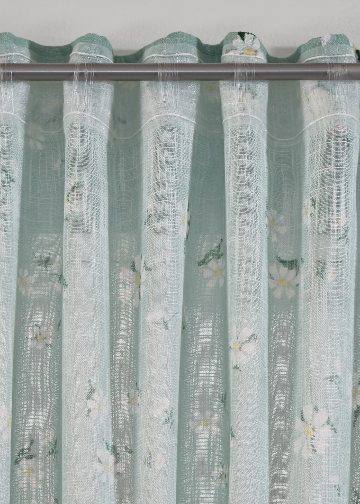 Panneau (1 pce.) à motif floral contenant du polyester recyclé • vert tilleul-blanc • Boutique bonprix