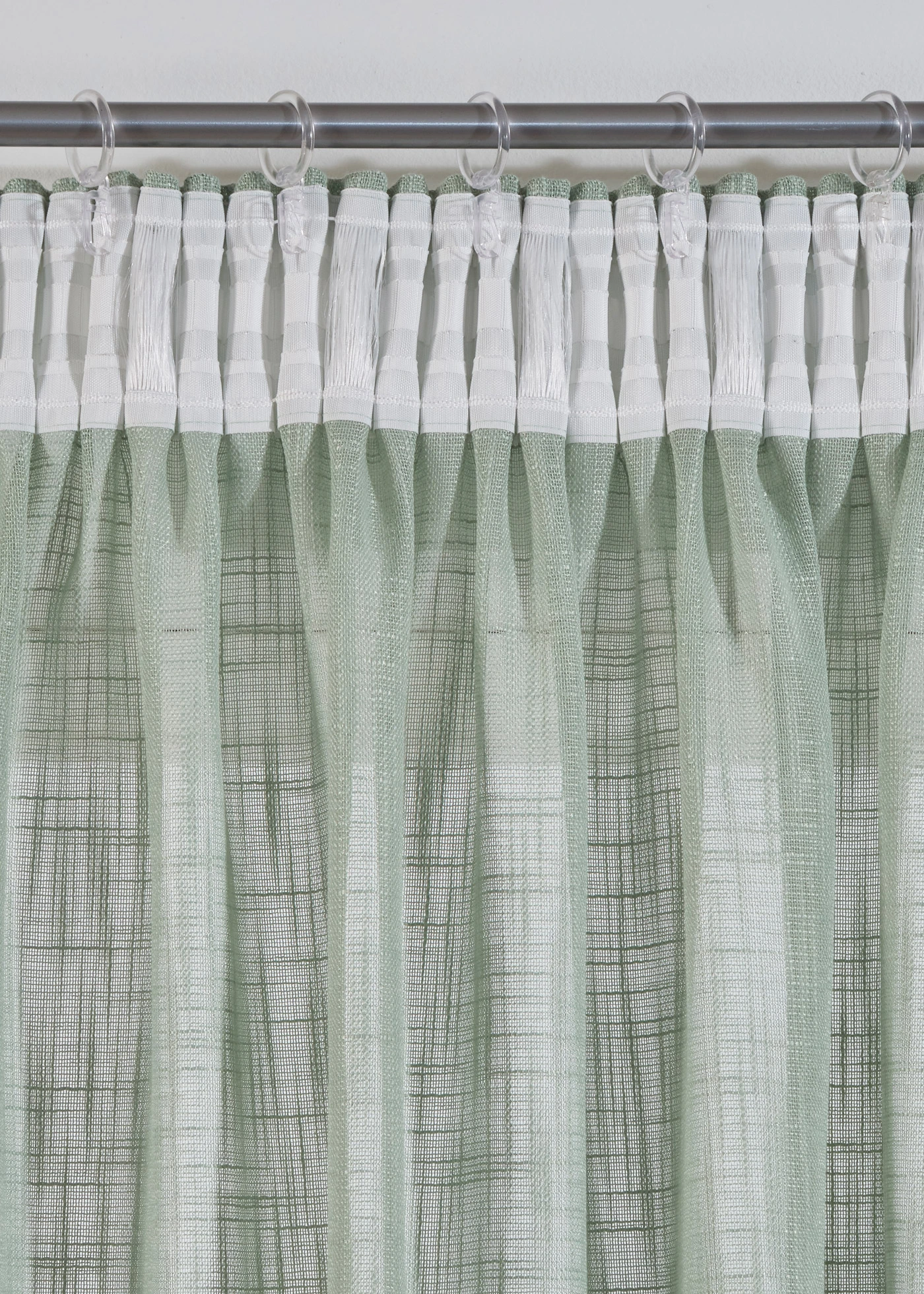 Gordijn met structuur (2 stuks) • soft groen • bonprix online shop