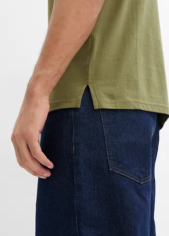 Poloshirt van biologisch katoen • olijfgroen • bonprix online shop