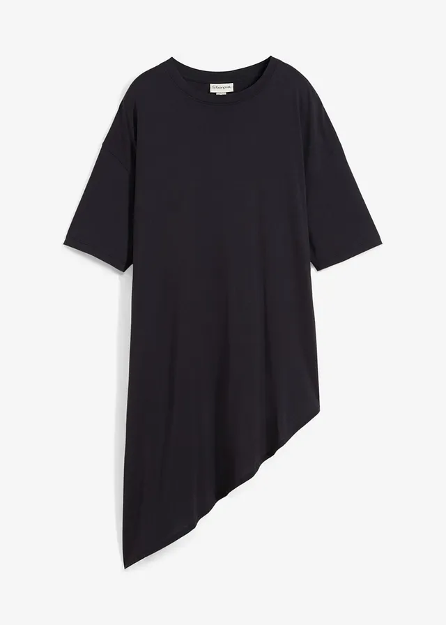 Póló puha modál keverékből • fekete • bonprix áruház