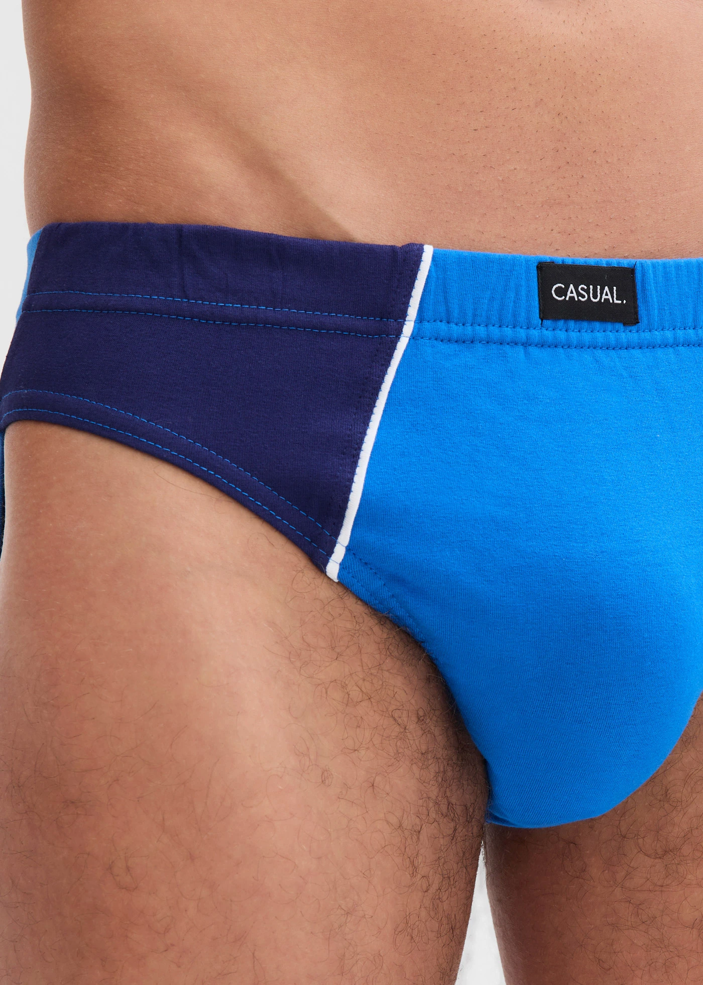 Slips met katoen (set van 5) • marineblauw+horizonblauw • bonprix online shop