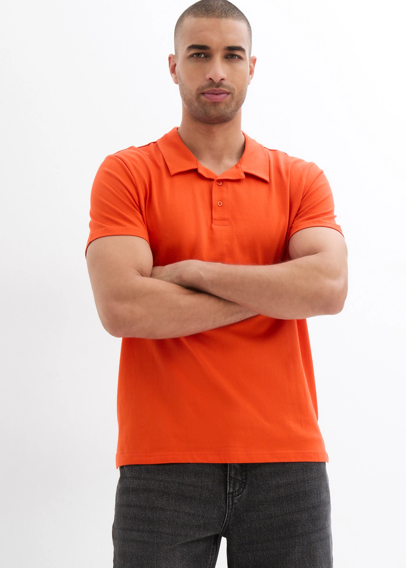 Poloshirt van biologisch katoen • bloedsinaasappel • bonprix online shop