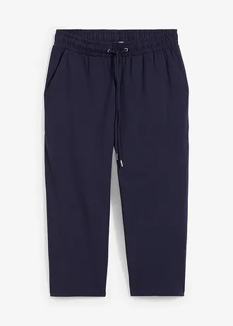Jersey broek • donkerblauw • bonprix online shop