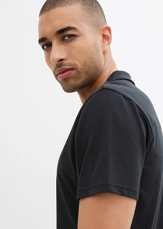 Pólo tričko z čisté organické bavlny • černá • bonprix obchod