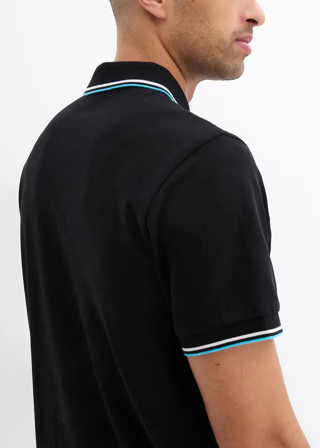 Piqué poloshirt van biologisch katoen • zwart • product-page.page-title-suffix