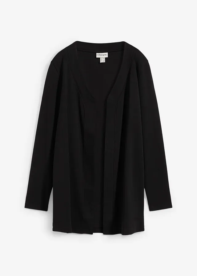 Úpletový kabátek z čisté organické bavlny • černá • bonprix obchod