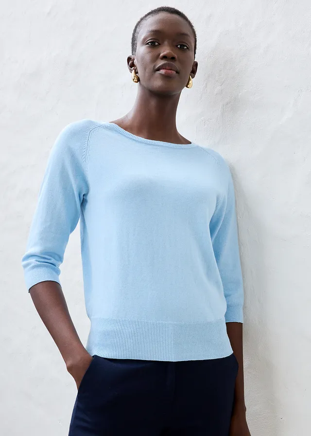 Pull, Couleur: bleu glacier