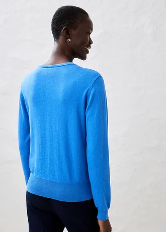 Vest met zijde, Kleur: gletsjerblauw