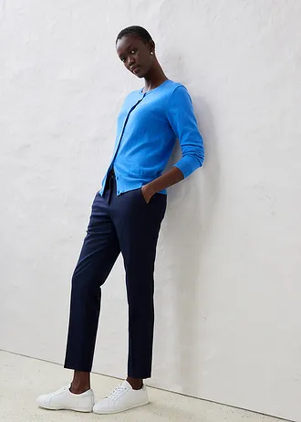 Vest met zijde, Kleur: gletsjerblauw