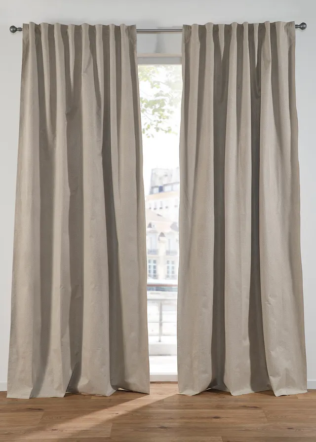 Draperie de întunecare cu poliester reciclat și material structurat (set/1buc.)