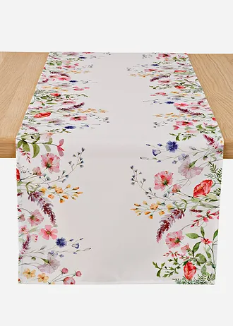 Chemin de table à imprimé floral • multicolore-blanc • Boutique bonprix