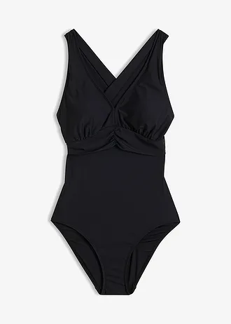 Maillot sculptant à bretelles croisées, maintien léger • noir • Boutique bonprix
