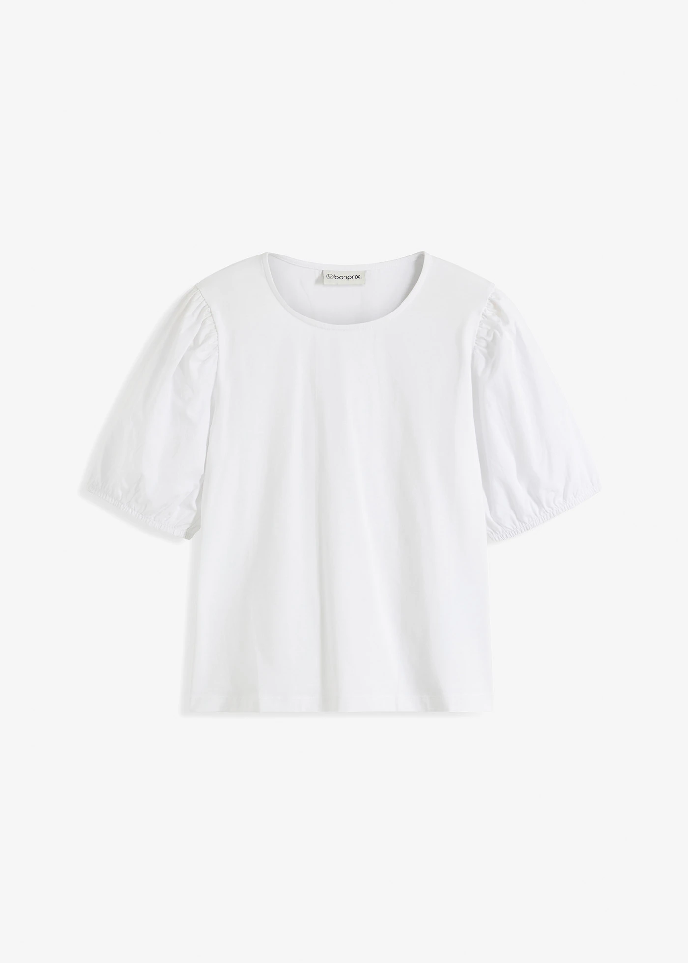 Shirt met ballonmouwen • wit • bonprix online shop
