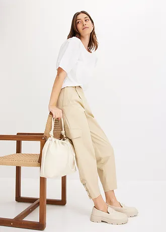 Shirt met ballonmouwen • wit • bonprix online shop