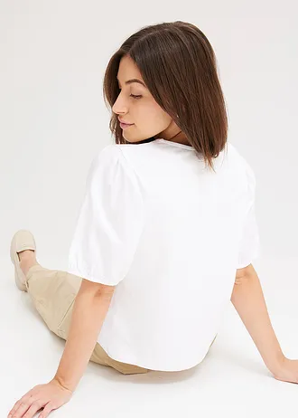 T-shirt à manches ballon • blanc • Boutique bonprix