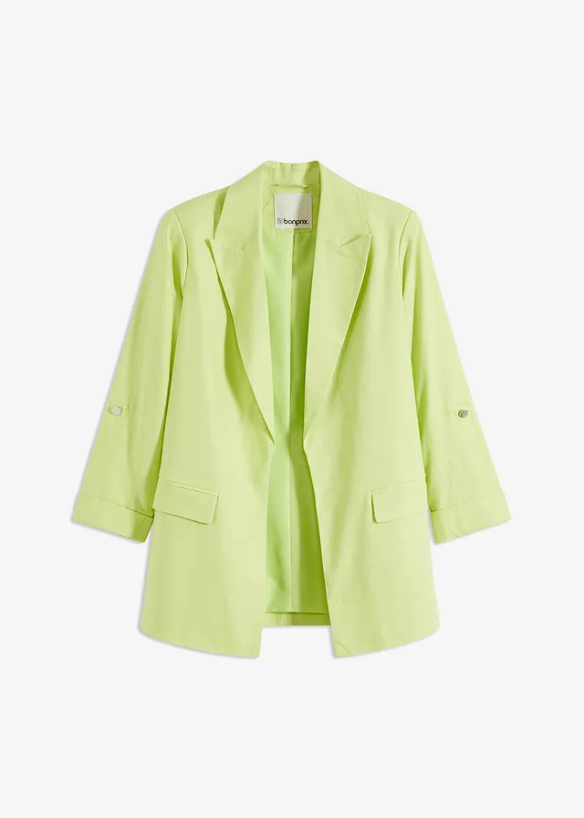 Linnen blazer • mintgroen • bonprix online shop