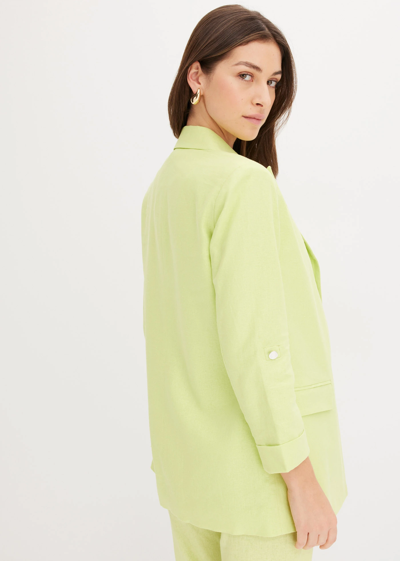 Linnen blazer • mintgroen • bonprix online shop