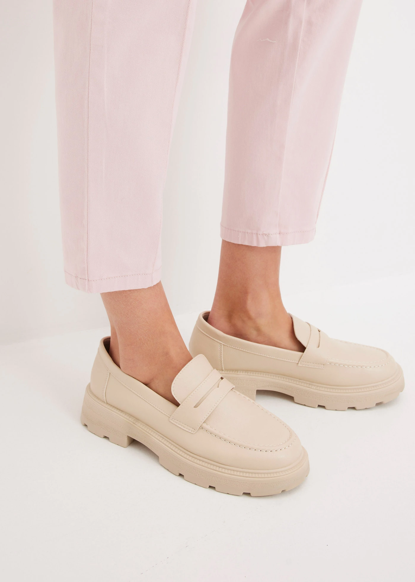 Stretch broek • lichtroze used • bonprix online shop