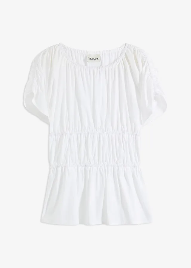 Blúzkový top s riasením