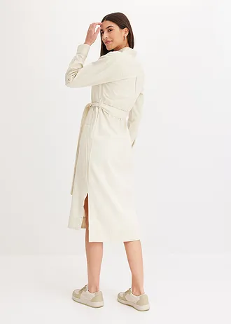 Midi overhemdjurk, Kleur: ecru
