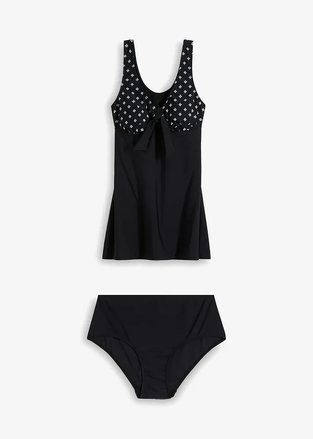 Lange tankini (2-dlg. set) • zwart • bonprix online shop