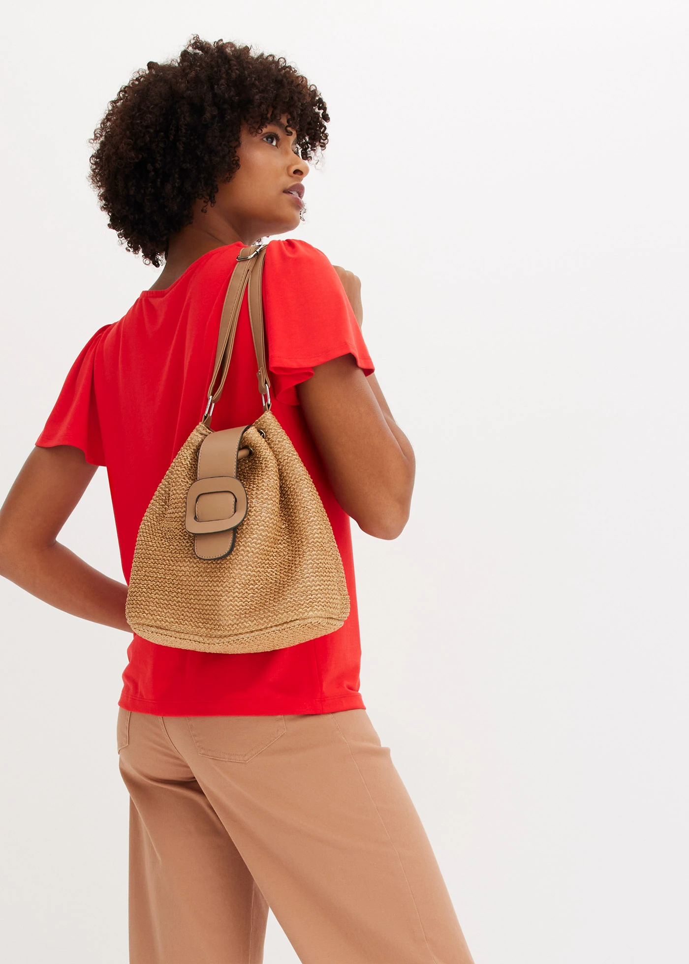 T-shirt boutonné • fraise • Boutique bonprix