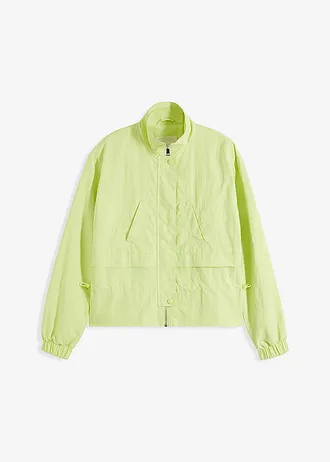 Krátká bunda s tunýlkem na stažení v pase