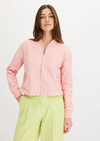Krátký měkký bluzon • jemně růžová • bonprix obchod