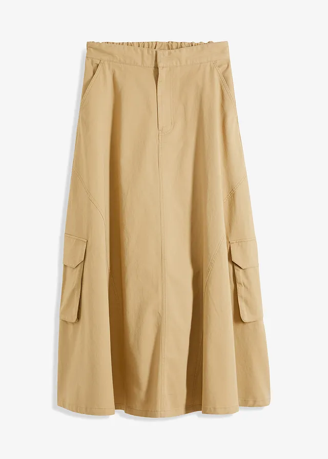 Cargo rok • groenbeige • bonprix online shop