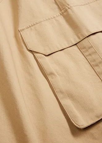 Fustă cargo din bumbac 100% • verde/bej • magazin bonprix