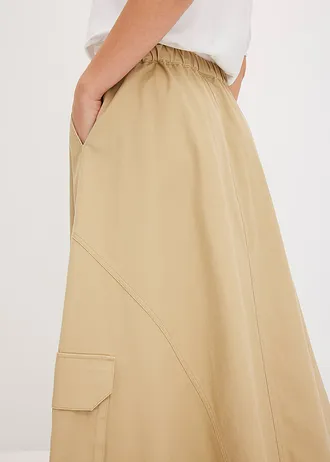 Cargo rok • groenbeige • bonprix online shop