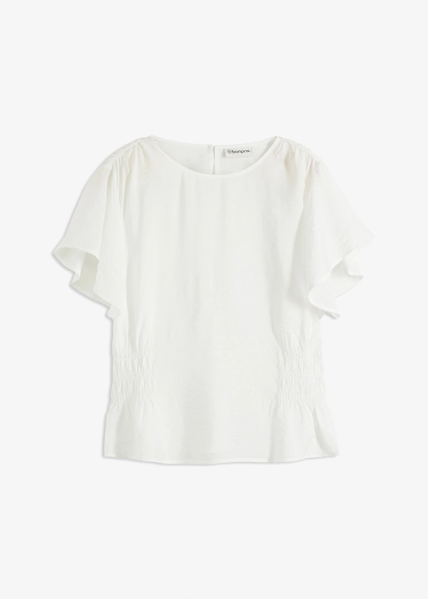 Blousetop van een zachte viscose-mix • wolwit • bonprix online shop