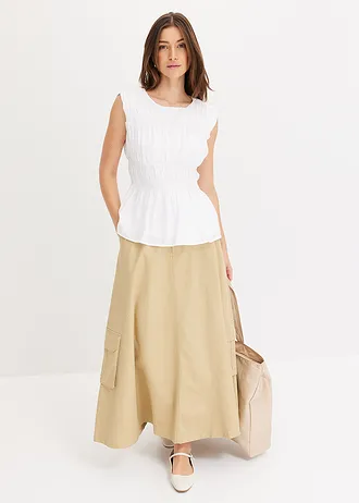 Cargo rok • groenbeige • bonprix online shop