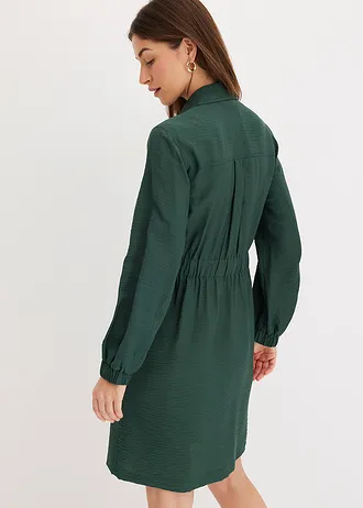 Overhemdjurk van fijne viscosemix • schaduwgroen • bonprix online shop