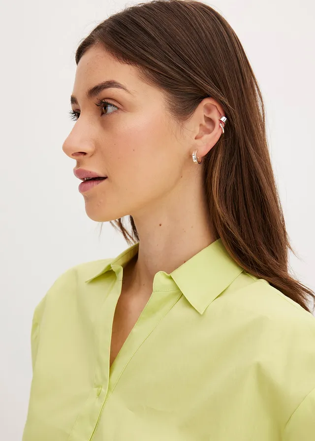 High-low blouse met ballonmouwen • mintgroen • product-page.page-title-suffix