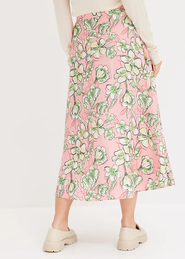 Midi rok van een soepele viscosemix • soft roze • product-page.page-title-suffix
