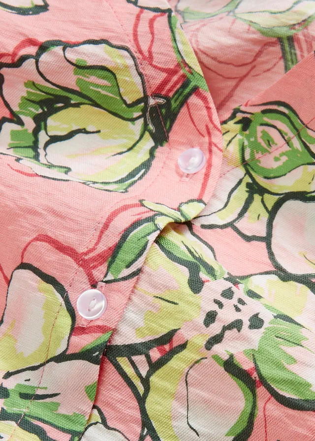 Blouse van een fijne viscosemix • soft roze gebloemd • product-page.page-title-suffix