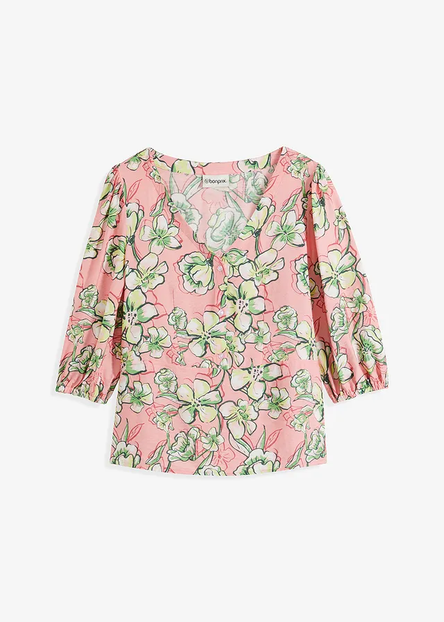 Blouse van een fijne viscosemix