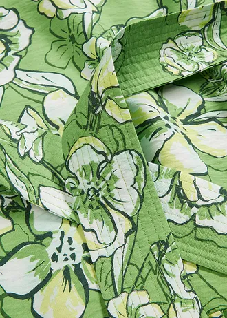 Minišaty z měkké viskózové směsi • jetelově zelená s květy • bonprix obchod