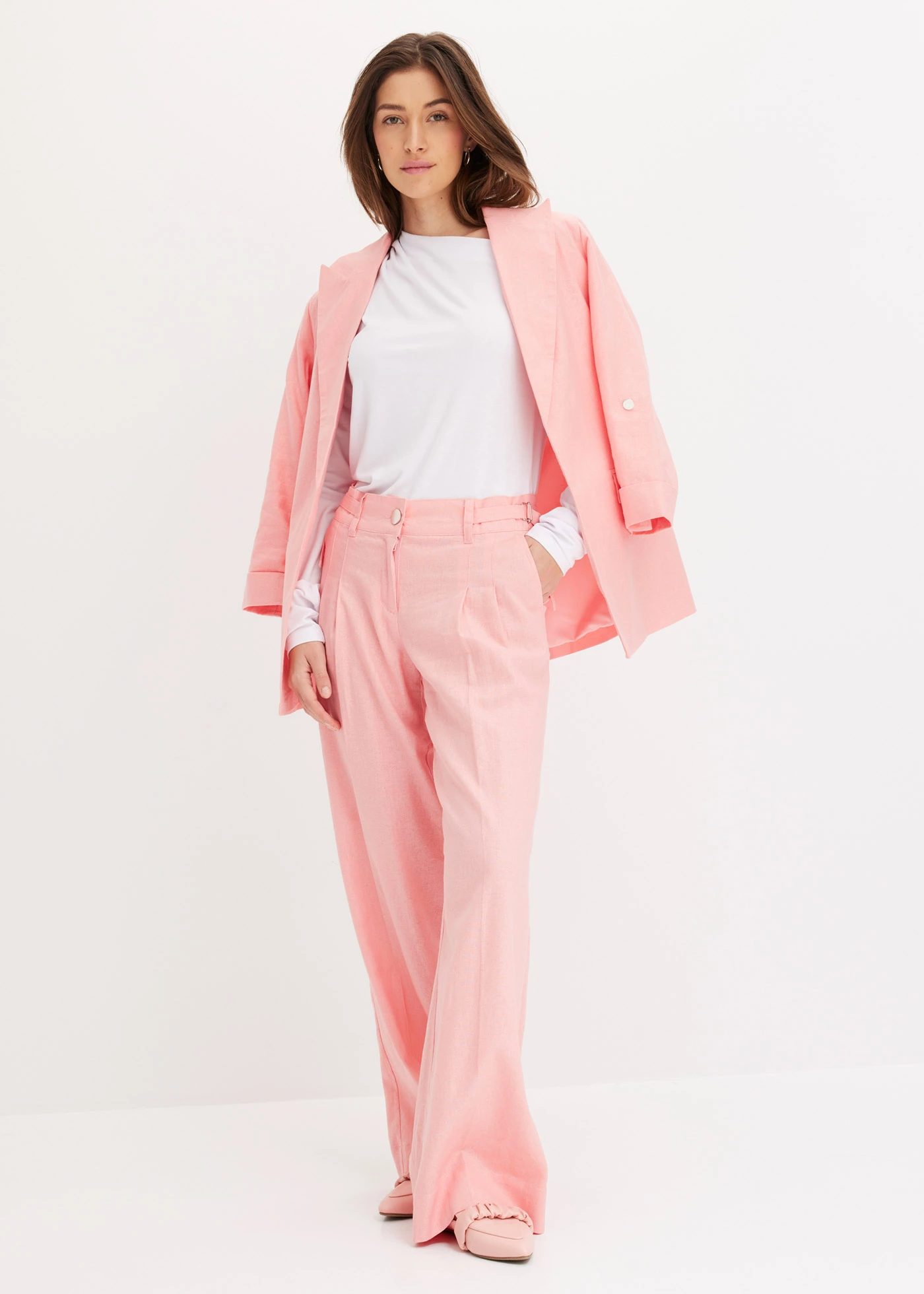 Off shoulder shirt met rimpels • wit • bonprix online shop