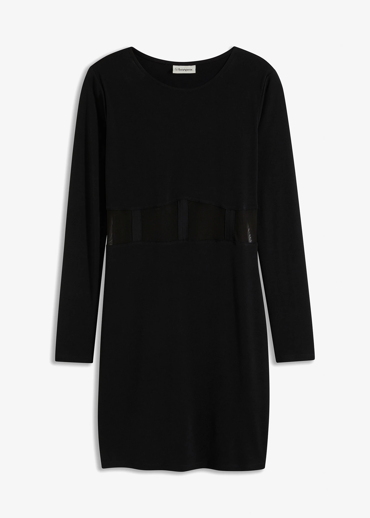 Accentuerende mini jurk • zwart • bonprix online shop