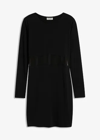 Accentuerende mini jurk • zwart • bonprix online shop