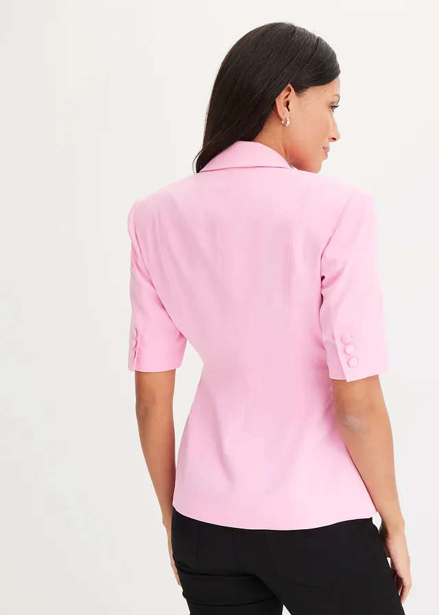 Zandloper blazer, Kleur: roze