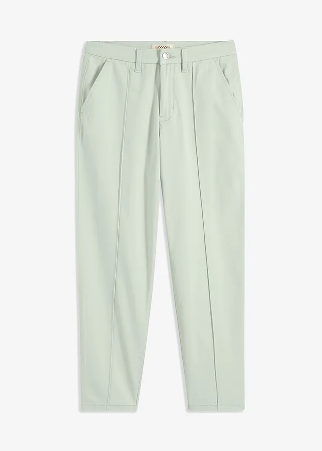 Stretch broek • lichtrietgroen used • bonprix online shop